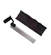 Mitre Box with Saw Black – Precision 45°/90°/22.5° Angle Cutting Guide, ABS Plastic Base, 24TPI Back Saw Included | Secure Clamp Slots | UAE Woodworking Carpenter Essential 